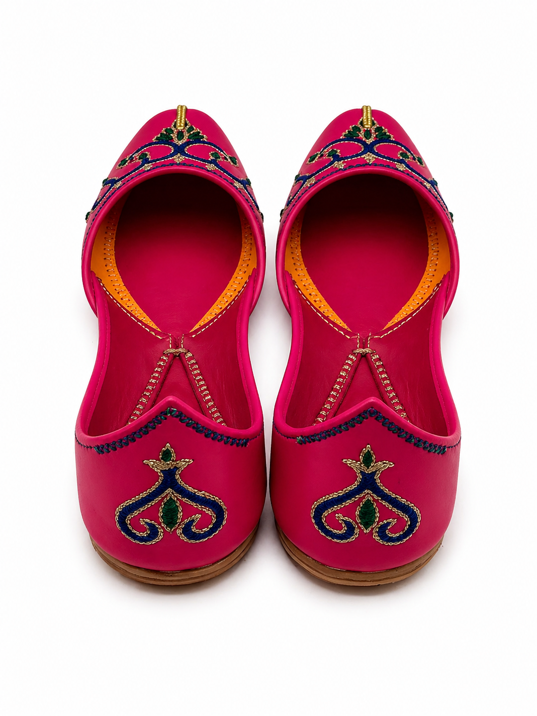 Hot Pink Navy Blue Vine Jutti – Ladies Premium Flat